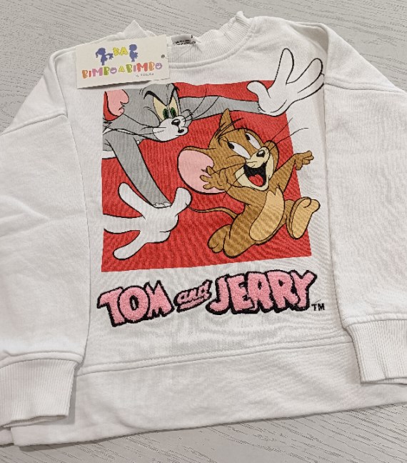 FELPA TOM&JERRY 3/4 ANNI