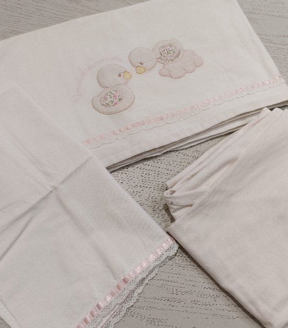 SET LENZUOLA LETTINO 3 P.ZI