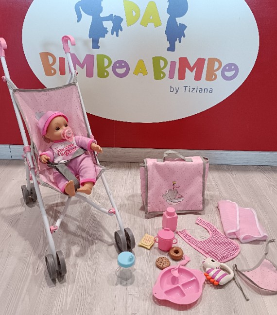 BAMBOLOTTO+PASSEGGINO+ACCESSORI VARI