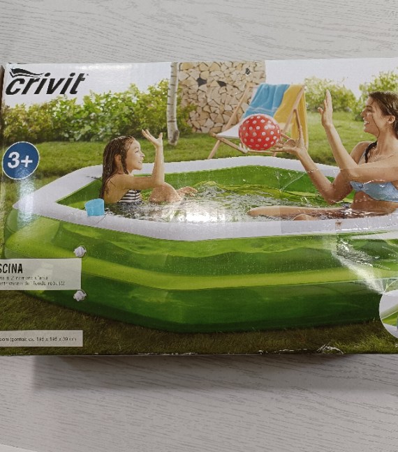 PISCINA CM 195X195X39 NUOVA!