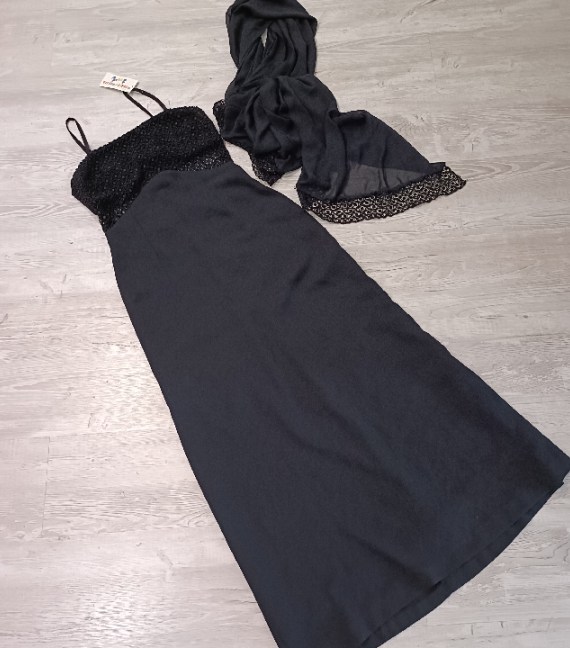 VESTITO CERIMONIA DONNA+STOLA TG S/M